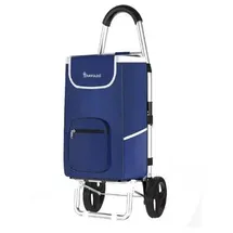 Cheffinger Einkaufstrolley blau 56 L