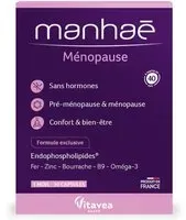 Nutrisanté Manhaé Sans hormones Pré-ménopause / Ménopause 45+ Capsule(S) 30 pc(s)