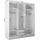 ax living Schwebetürenschrank Cabinio 180 x 216,1 x 61 cm Grau