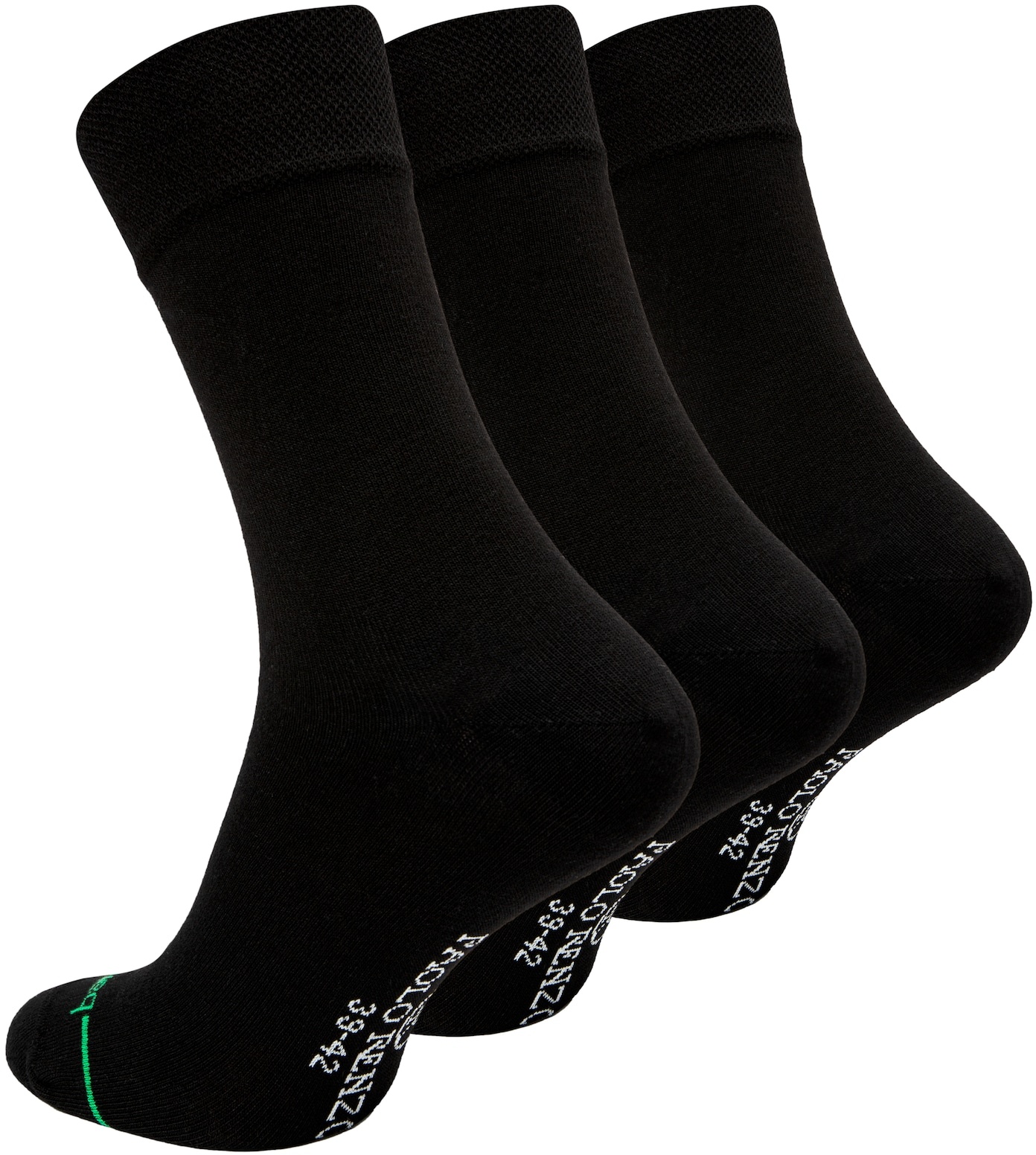 Paolo Renzo® Unisex Bambus Businesssocken 18 Paar - Größe 35/38 - Dunkelgrau