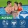 BESTWAY Steel Pro Frame Pool 221 x 150 x 43 cm inkl. Filterpumpe und Reparaturset