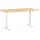 Beliani Schreibtisch Elektrisch höhenverstellbar DESTINES Hellbraun / Weiß 180 cm 72 cm