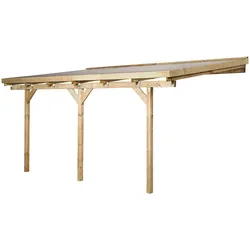 Weka Terrassenüberdachung - 514x306x271cm - naturfarben - Holz / Stahl