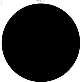 vidaXL PE Poolabdeckung 250 cm schwarz