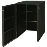 Mendler WPC-Mülltonnenverkleidung HWC-J28 80 x 117 cm grau