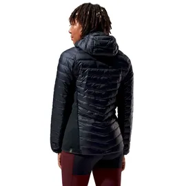 Berghaus Tephra 2.0 Kapuzen-Isolierjacke für Jacket, Damen Jacke, 8 (34), BLACK/BLACK, Berghaus - Schwarz