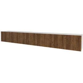 altdecor ZENO Lowboard 300 cm Schwarz/Weiß Holz