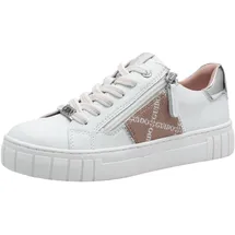 Marco Tozzi Sneaker Damen Weite E Weiß/Powder 39