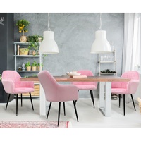 2/4/6er Esszimmerstühle Wohnzimmerstuhl Küchenstuhl Design Lounge Stuhl Samt Set