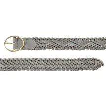 LASCANA Damengürtel Leder grau 100 cm