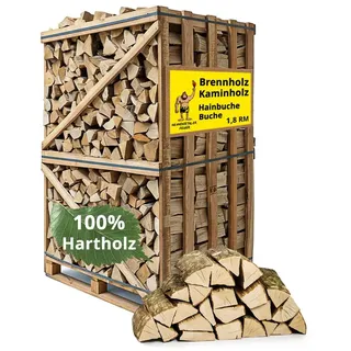 neandertaler feuer Brennholz Kaminholz 1,8 RM Box Buchenholz