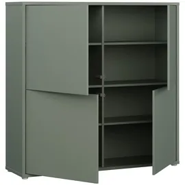 Forte Highboard 124,5 x 121,5 x 34,9 cm Salbei