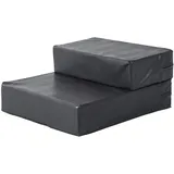 Hundetreppe Klappbar Katzentreppe Einstiegshilfe 2 Stufen 20 Cm Schwarz Für Bett Sofa Auto Kleine Hunde