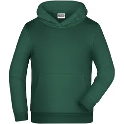 Kinder Basic Kapuzensweat - Farbe grün - Größe XS