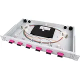 Telegärtner Spleißbox bestückt 6xSCD 50/125OM4 1HE TNSB-Be-6SCD