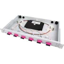 Telegärtner Spleißbox bestückt 6xSCD 50/125OM4 1HE TNSB-Be-6SCD