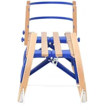 vidaXL Klappschlitten mit Rückenlehne 110 cm Sperrholz