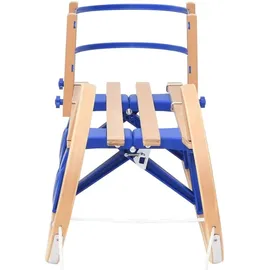 vidaXL Klappschlitten mit Rückenlehne 110 cm Sperrholz