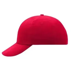 6 Panel Cotton Cap MB6111, signal-rot, Einheitsgröße - rot