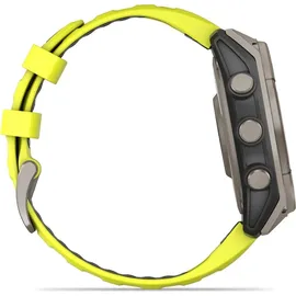 Garmin fenix 8 Solar 47 mm Graphit/Titanium Titan Silikon-Armband 22 mm