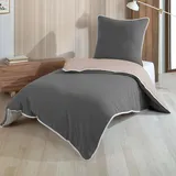 Traumschlaf Bettwäsche Lunara grau | 80x80 cm - grau