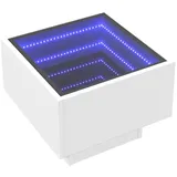 vidaXL Nachttisch mit Infinity-LED Weiß 40x40x30 cm