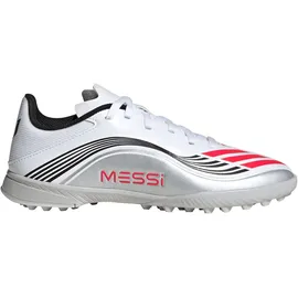 adidas F50 Messi League TF Kinder Cloud White/Lucid Red/Silver Metallic 36