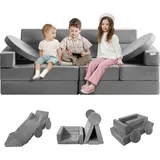 Vevor Kindersofa, 15 in 1 Matratze Multifunktional Spieltisch Puzzle Sofa, Spielsofa