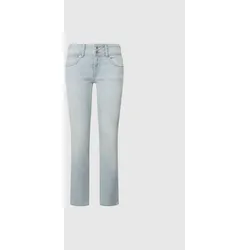 Slim-fit-Jeans PEPE JEANS "SLIM JEANS LW", Damen, Gr. 31, Länge 30, blau (light blau comfort stretch), Denim/Jeans, Obermaterial: 99% Baumwolle, 1% Elasthan, casual, slim fit, Jeans