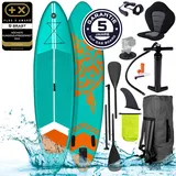 SUP Board aufblasbar TURTLE 320 petrol