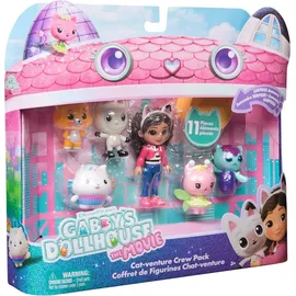 Spin Master Gabby's Dollhouse DER FILM - Cat-venture Crew Figuren-Set, 11-teiliges Spielset mit Gabby, Katzenfreunden - Zubehörteilen, für Kinder ab 3 Jahren