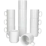Mambocat Kaffeetasse 0,25 l Weiß 12 St.
