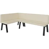 FURNISTAR Eckbank Akiko Metal A - Eckbankgruppe für Ihrem Esszimmer, Küche modern, Sitzecke, Essecke. Perfekt für Küche, Büro und Rezeption. Solide und Starke Verarbeitung. (128x196-Links-Soft18)