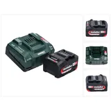 Metabo Basis Set 1x Li-Power Akkupack 18 V 4,0 Ah CAS Li-Ion Akku ( 625027000 ) + ASC 145 Schnell Ladegerät ( ‭627378000‬ )