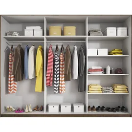 Home Affaire Wäscheschrank Galaxy 270 x 210 x 61 cm Schwarz