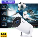 Mini Smart Android Projektor Beamer mit BT5.0 für beeindruckendes Heimkino mit WIFI und Lautsprecher - Weiß