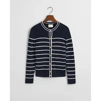 GANT Breton Strickjacke - Evening Blue - M