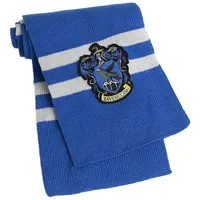 Funidelia Zauberer-Kostüm Harry Potter – Ravenclaw Schal, Hogwarts-Schal in den Farben des Hauses Ravenclaw blau