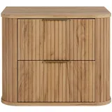 3e 3xe living.com 3xE Living Badezimmerschrank,, Braun, Kunststoff, 2 Schubladen, 60x51.7x41.5 cm, Badezimmer, Badezimmerschränke, Waschbeckenunterschränke