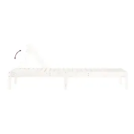 vidaXL Sonnenliegen 2 Stk. Weiß 199,5x60x74 cm Massivholz Kiefer