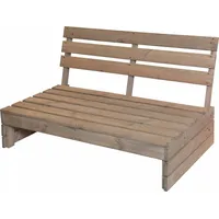 ECD Germany Gartenbank Holzbank Sitzbank Palettenbank Palette Holz 120x93x76cm