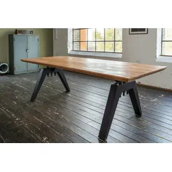 KAWOLA Esstisch REY Akazie massiv Schweizer Kante 220x100cm