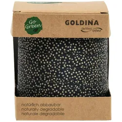 Geschenkband/Ringelband biologisch abbaubar 100 Meter "Glimmer Dots" - schwarz
