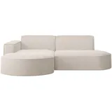 kaiser möbel Ecksofa, Sofa L form, Couch L form MODENA L STUDIO stoff Verita Ecru Links