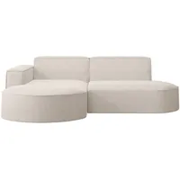 kaiser möbel Ecksofa, Sofa L form, Couch L form MODENA L STUDIO stoff Verita Ecru Links