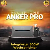 Anker SOLIX Solarbank 2 E1600 Pro Speicher mit integriertem Wechselrichter! 1600Wh All-in-One Stromspeicher inkl. Smart Meter! Plug & Play Einrichtung