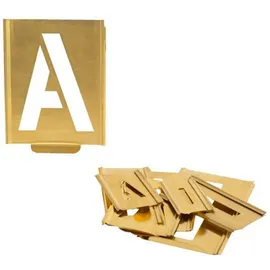 Kukko Signierschablonensatz 327 Buchstaben A-Z Schrift-H.100mm Spezialblech KUKKO