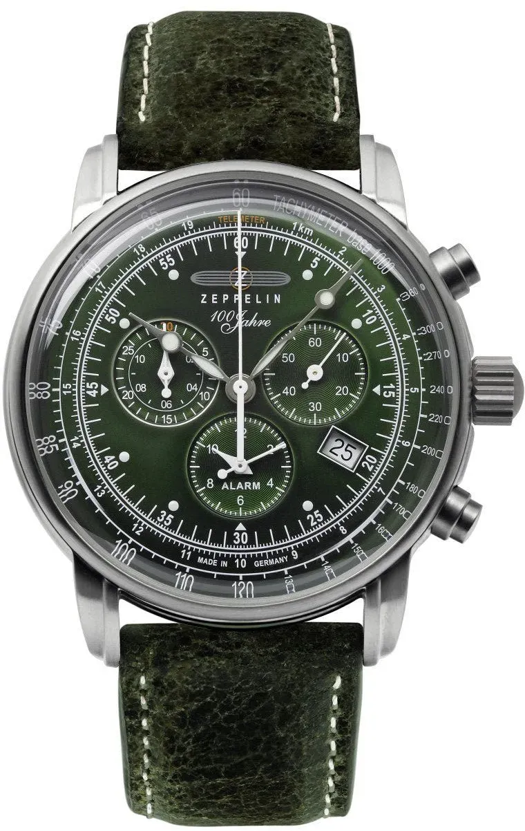 Zeppelin 100 Jahre Zeppelin Chronograph 8680-4 - 42 - Grün