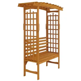 MCW Rosenbogen mit Sitzbank 201 x 160 x 60 cm Natur