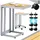 CASARIA Beistelltisch 50 x 40 x 66 cm Braun